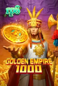 Tampilan visual slot Golden Empire 1000 dengan tema peradaban Mesoamerika dan simbol emas.